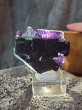 Charger l'image dans la galerie, Fluorite verte - violette Parquet Pattern de Namibie pierre de collection