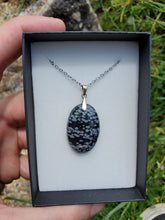 Charger l'image dans la galerie, Collier Obsidienne neige