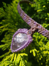 Charger l'image dans la galerie, Collier macramé Coline - Amétrine brute collaboration Margarites Créa Nature