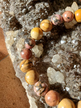 Charger l'image dans la galerie, Bracelet Jaspe Paysage et Rhodonite 8 mms