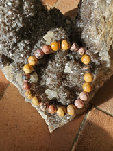 Charger l'image dans la galerie, Bracelet Jaspe Paysage et Rhodonite 8 mms