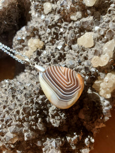 Collier Agate du Botswana