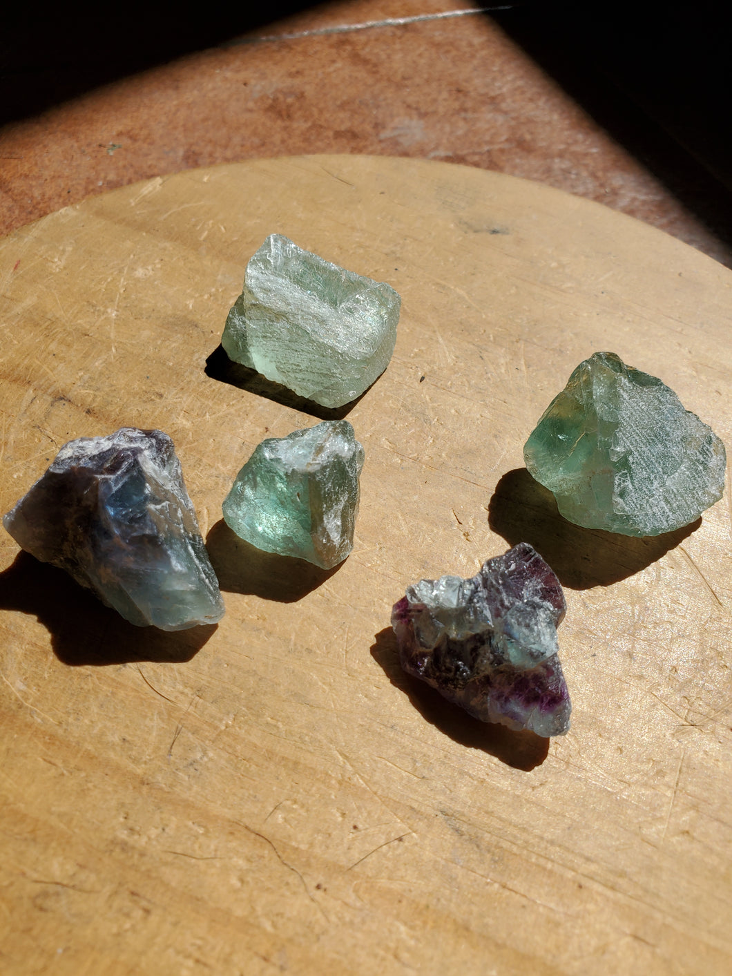 Fluorite pierres brutes