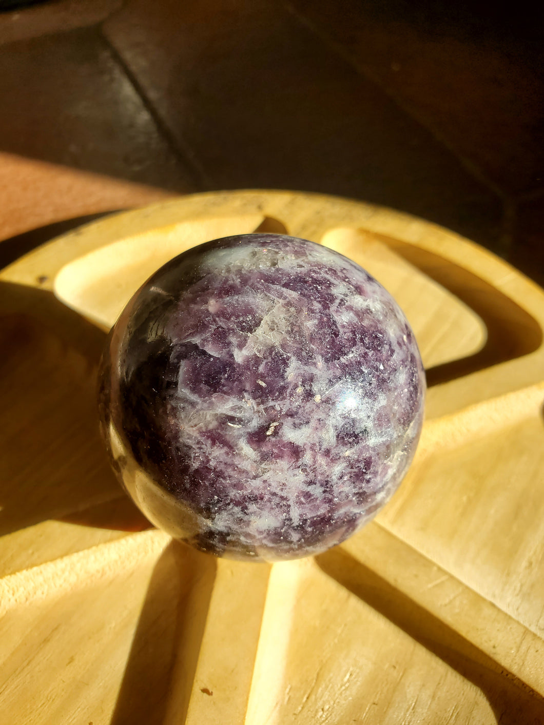 Lépidolite sphère