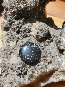 Cabochon Obsidienne Neige