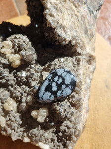 Cabochon Obsidienne Neige