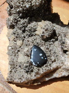 Cabochon Obsidienne Neige