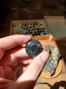 Cabochon Obsidienne Neige