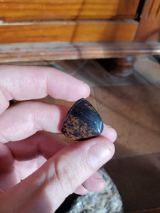 cabochon Obsidienne acajou