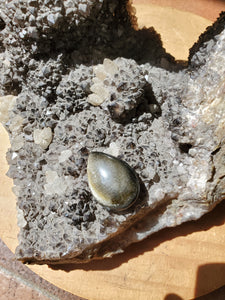 Cabochon Obsidienne dorée