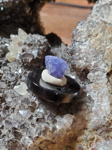 Tanzanite chauffée (Tanzanie) 7,2 cts taillée à la main