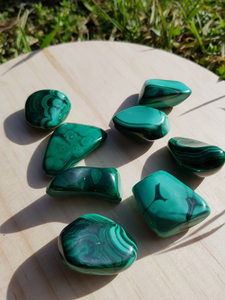 Malachite pierres roulées