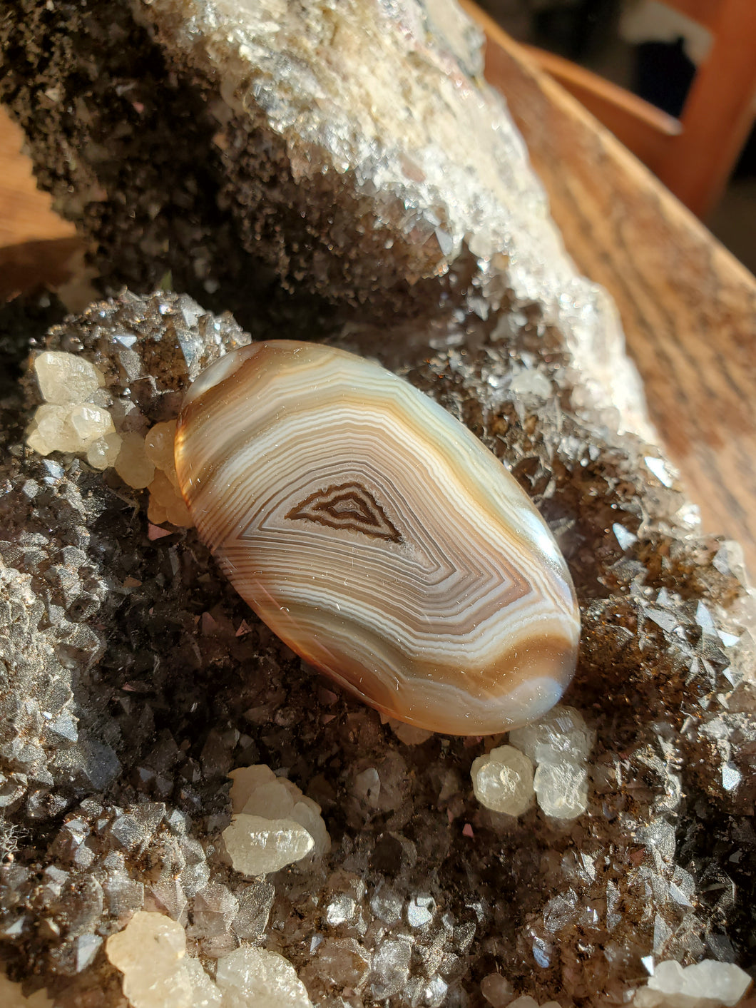 cabochon Agate bandée