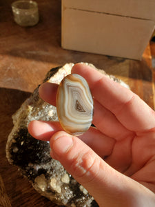 cabochon Agate bandée