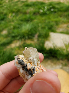 Baryte, Wulfénite et Cérusite (Maroc) pierre de collection