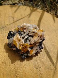 Baryte, Wulfénite et Cérusite (Maroc) pierre de collection