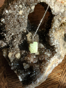 collier Chrysoprase citron