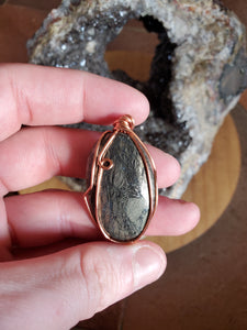 Marcasite et cuivre pendentif