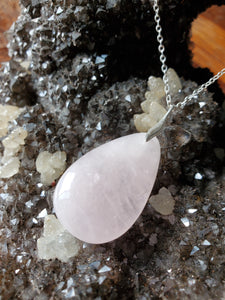 Collier Quartz Rose