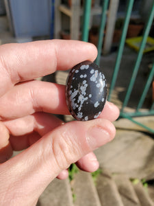 Cabochon Obsidienne Neige